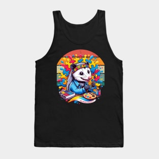 Neurodiversity Opossum Art Tank Top